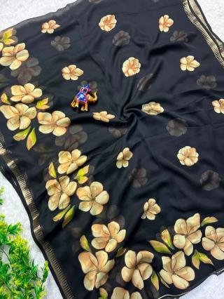 Svara marsh mellow saree fabric wholesale